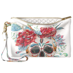 Lex Altern Makeup Bag Colorful Floral Skull