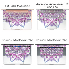 Lex Altern Vinyl MacBook Skin Purple Mandala