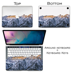 Lex Altern Vinyl MacBook Skin Snowy Mountains