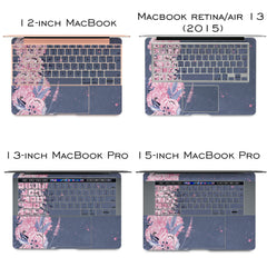 Lex Altern Vinyl MacBook Skin Pink Poppies Print