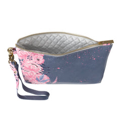 Lex Altern Makeup Bag Pink Poppies Print