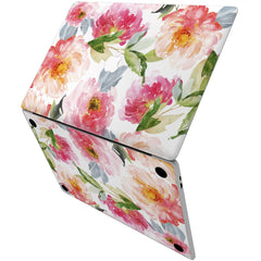 Lex Altern Vinyl MacBook Skin Watercolor Peony Theme