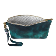 Lex Altern Makeup Bag Dark Emerald Print