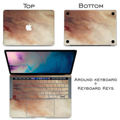 Lex Altern Vinyl MacBook Skin Gentle Beige Paint