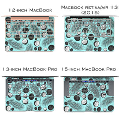 Lex Altern Vinyl MacBook Skin Coconut Print