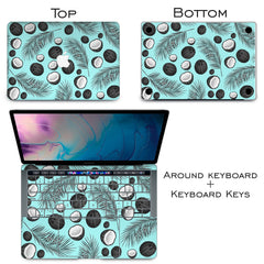 Lex Altern Vinyl MacBook Skin Coconut Print