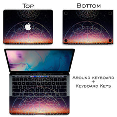 Lex Altern Vinyl MacBook Skin Galaxy Mandala