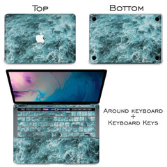 Lex Altern Vinyl MacBook Skin Aqua Waves