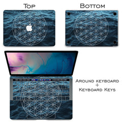 Lex Altern Vinyl MacBook Skin White Boho Print