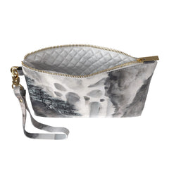 Lex Altern Makeup Bag Watercolor Grey Paint