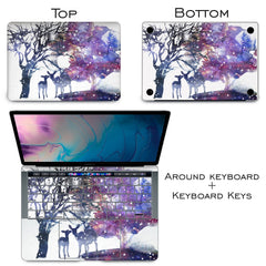 Lex Altern Vinyl MacBook Skin Galaxy Deer