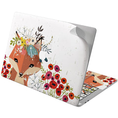 Lex Altern Vinyl MacBook Skin Floral Fox