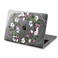 Lex Altern Hard Plastic MacBook Case Cotton Flowers Print