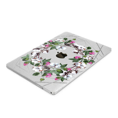 Lex Altern Hard Plastic MacBook Case Cotton Flowers Print