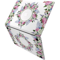 Lex Altern Vinyl MacBook Skin Flower Wreath