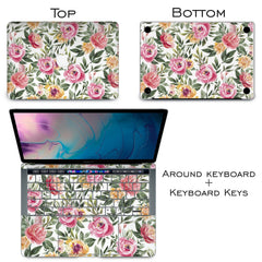 Lex Altern Vinyl MacBook Skin Floral Leaves