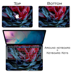 Lex Altern Vinyl MacBook Skin Dark Rose