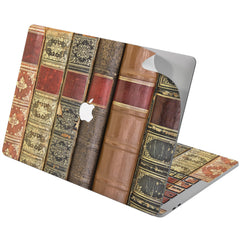 Lex Altern Vinyl MacBook Skin Old Bookshelf