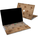 Lex Altern Vinyl MacBook Skin Wooden Honeycombs