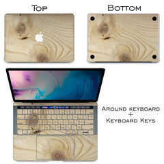 Lex Altern Vinyl MacBook Skin Pine Texture