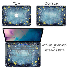 Lex Altern Vinyl MacBook Skin Cute Stars