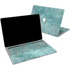 Lex Altern Vinyl MacBook Skin Blue Fur for your Laptop Apple Macbook.