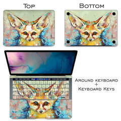 Lex Altern Vinyl MacBook Skin Fennec Fox