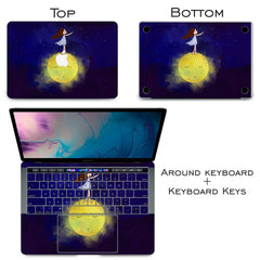 Lex Altern Vinyl MacBook Skin Cute Moon