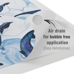 Lex Altern Vinyl MacBook Skin Blue Whales