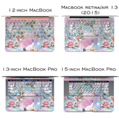 Lex Altern Vinyl MacBook Skin Magnolia Blossom