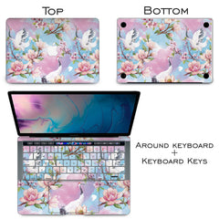 Lex Altern Vinyl MacBook Skin Magnolia Blossom