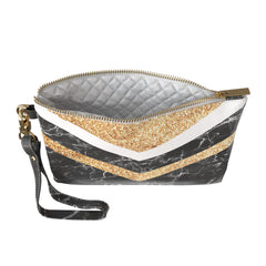 Lex Altern Makeup Bag Black Marble