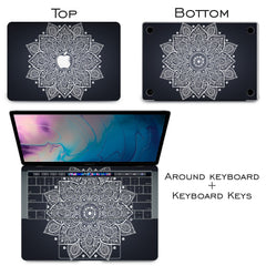 Lex Altern Vinyl MacBook Skin Mandala Flower