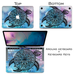 Lex Altern Vinyl MacBook Skin Tribal Turtle