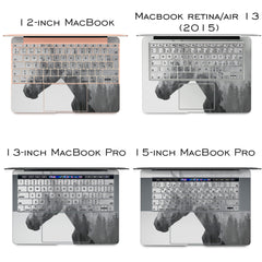 Lex Altern Vinyl MacBook Skin Foggy Horse