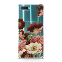 Lex Altern TPU Silicone Oppo Case Red Flowers Print