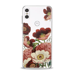 Lex Altern Red Flowers Print Motorola Case