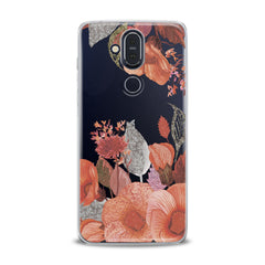 Lex Altern TPU Silicone Nokia Case Glitter Flowers