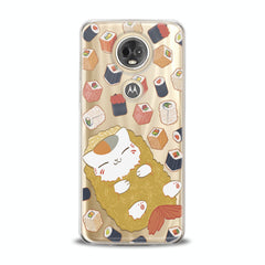 Lex Altern TPU Silicone Motorola Case Sushi Cat