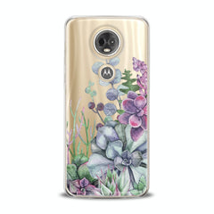 Lex Altern TPU Silicone Motorola Case Flowers Succulent