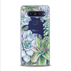 Lex Altern TPU Silicone LG Case Blue Succulent