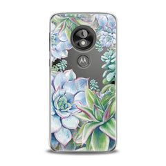 Lex Altern Blue Succulent Motorola Case