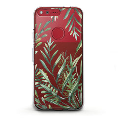 Lex Altern TPU Silicone Phone Case Green Leaves