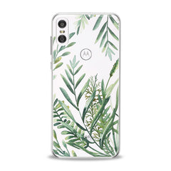 Lex Altern TPU Silicone Motorola Case Green Leaves