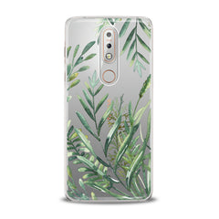 Lex Altern TPU Silicone Nokia Case Green Leaves