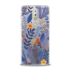 Lex Altern TPU Silicone Nokia Case Blue Wildflower