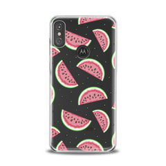 Lex Altern TPU Silicone Motorola Case Watermelon Pattern