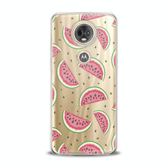 Lex Altern TPU Silicone Motorola Case Watermelon Pattern