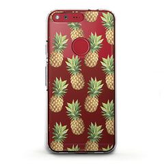 Lex Altern TPU Silicone Google Pixel Case Pineapple Pattern