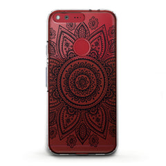 Lex Altern TPU Silicone Google Pixel Case Black Mandala